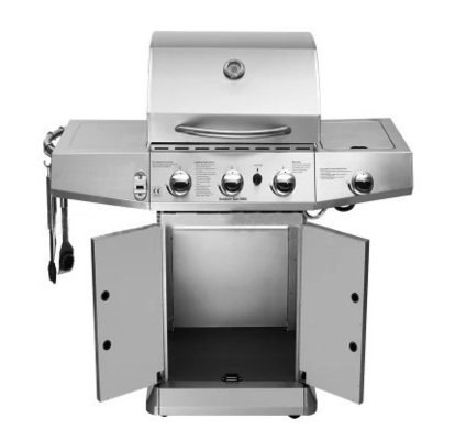 OEM गैस BBQ ग्रिल ब्रेक के साथ 4 बर्नर गैस ग्रिल ब्रेक