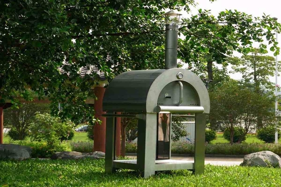 स्वचालित इग्निशन प्रणाली विभिन्न तापमान सीमाओं के लिए स्टेनलेस पिज्जा लकड़ी ओवन