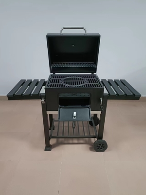 40 किलो वजन चारकोल BBQ ग्रिल पहियों के साथ 23.7 इंच पोर्टेबल कैम्पिंग ग्रिल