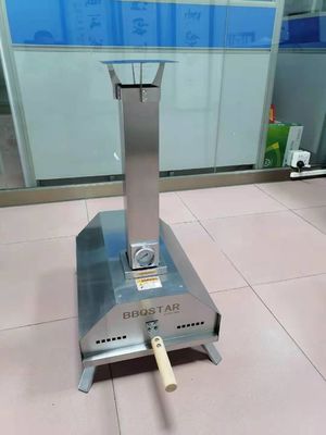 पोर्टेबल मिनी स्टेनलेस स्टील पिज्जा ओवन 201ss 5min मिनी आउटडोर पिज्जा ओवन