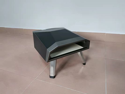 थर्मोस्टेट स्टेनलेस स्टील सामग्री के साथ उच्च तापमान गैस पिज्जा ओवन