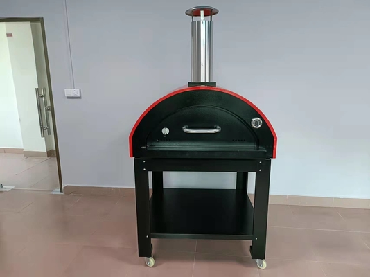 10 मिनट स्टेनलेस स्टील लकड़ी निकाल दिया पिज्जा ओवन आउटडोर स्टेनलेस पिज्जा ओवन