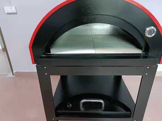 सीई स्टेनलेस स्टील लकड़ी पिज्जा ओवन 30 मिमी मोटी स्टेनलेस स्टील लकड़ी ओवन