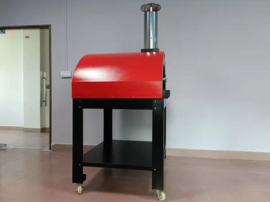 पिज्जा ओवन के साथ 410 सी सीएसए स्टील लकड़ी निकाल दिया ओवन आउटडोर लकड़ी का स्टोव
