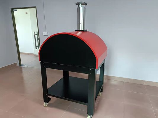 स्टेनलेस स्टील लकड़ी निकाल दिया पिज्जा ओवन ओवन के बाहर सीएसए लकड़ी जलता है