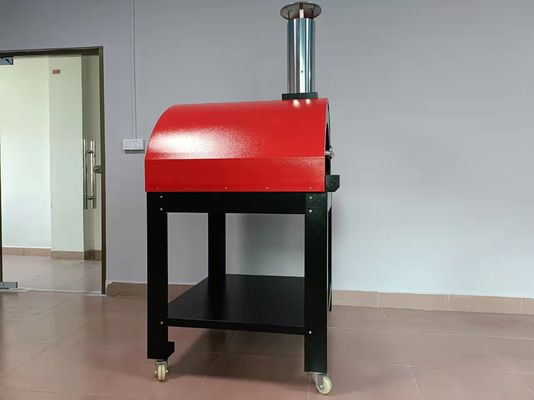 ईंट स्टेनलेस स्टील लकड़ी निकाल दिया पिज्जा ओवन मशीन आउटडोर