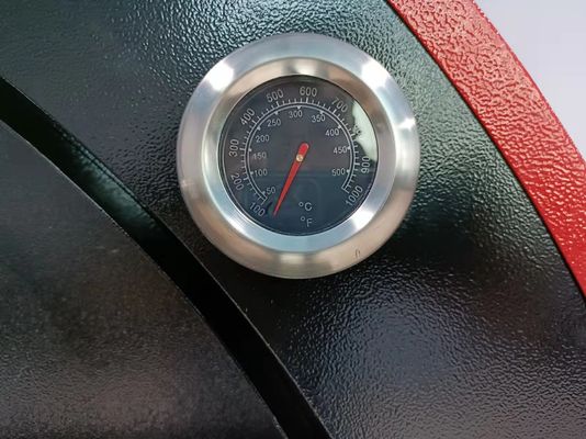 10s फावड़ा पोर्टेबल लकड़ी जलती हुई पिज्जा ओवन ट्रॉली आसान गतिशीलता