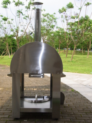 830mm 720mm स्टेनलेस स्टील ट्रॉली के साथ पिज्जा ओवन निकाल दिया